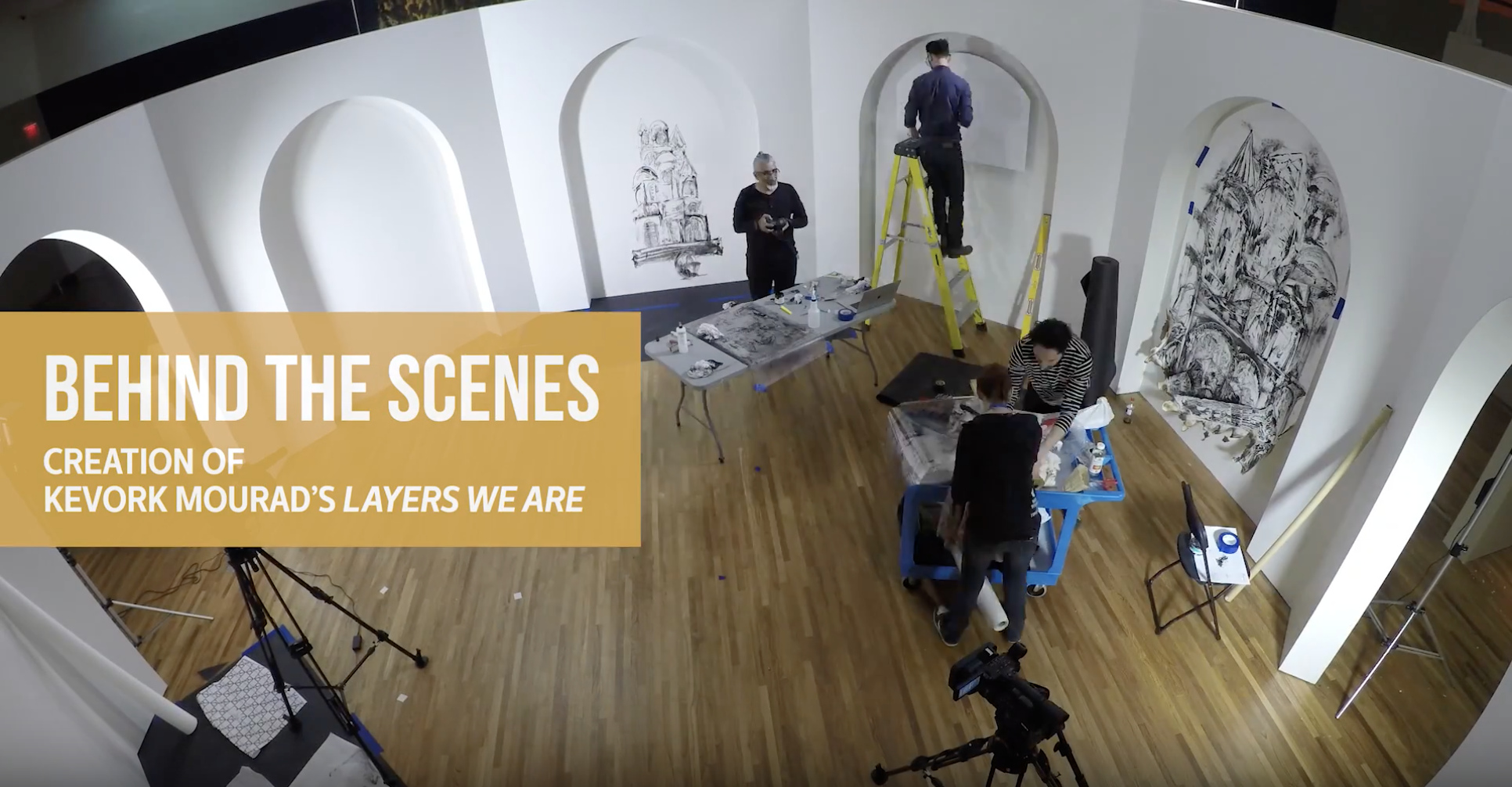 Behind the Scenes: The paintings of Kevork Mourad in “Layers We Are”